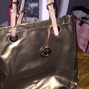 Michael Kors button tote bag